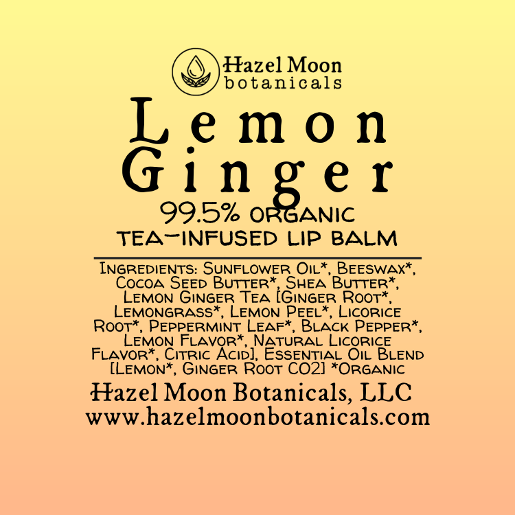 Lemon Ginger Tea-Infused Lip Balm