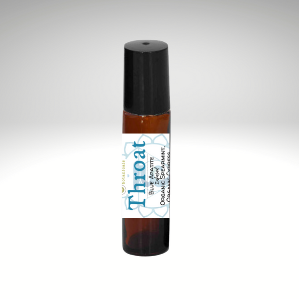 Throat Chakra Crystal-Infused Aromatherapy Roll On
